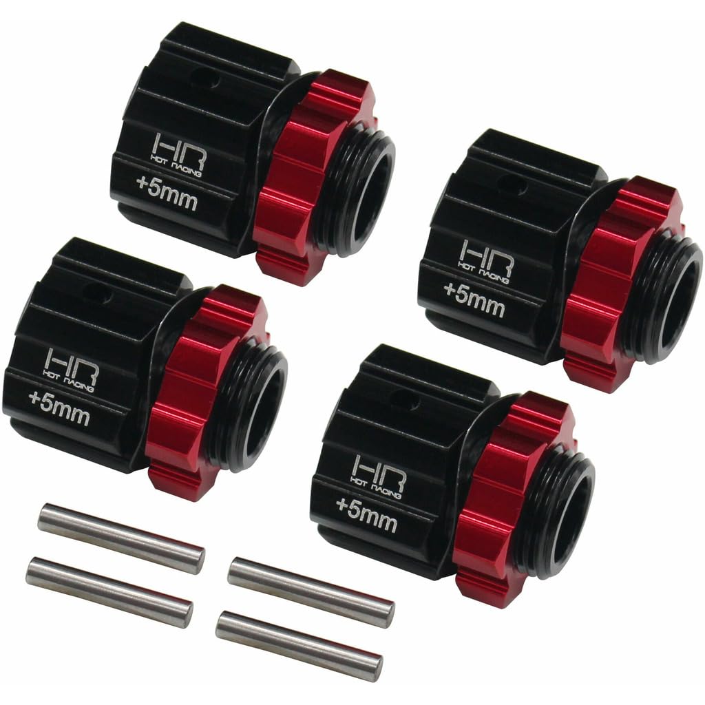 Amazon.com: Hot Racing AON117X5 Aluminum 17mm Hex Hubs 5mm Offset